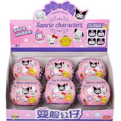 Sanrio Blind Ball - 6er Box - Figuren mit drehbarem Gesicht