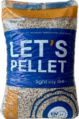 Holzpellets EN Plus A1 Palette 70x15kg Sack 1050kg Pellets