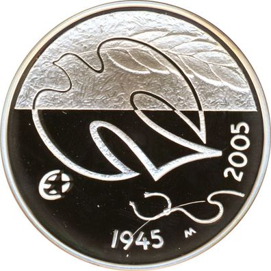 Finnland 10 Euro 2005 PP 60 Jahre Frieden in Europa Silber im Etui*