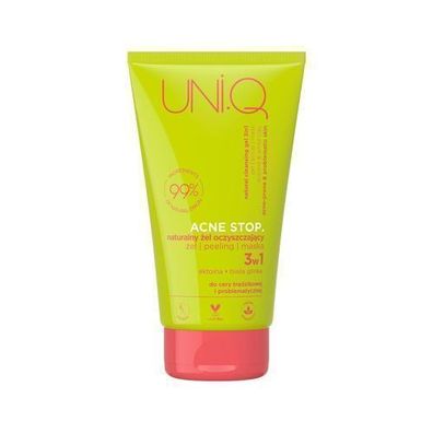 UniQ Anti-Akne Gesichtsreinigungsgel: Natuerliche 3-in-1 Formel, 150ml - Effektiv