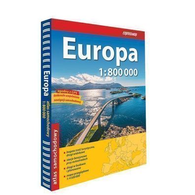 Strassenatlas Europa im Massstab 1:800.000 - Fuer praezise Routenplanung