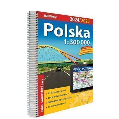 Polnischer Autoatlas 1:300 000 - 12. Auflage (Softcover) 2024 von ExpressMap