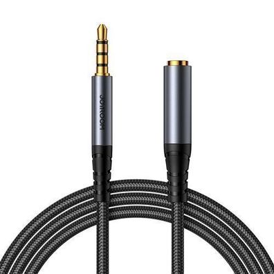 Joyroom Stereo Audio Kabel, 3,5 mm Klinkenstecker auf Klinkenbuchse, 1,2 m, Schw