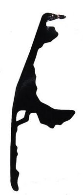 Sylt Aufkleber schwarz 4,5cm