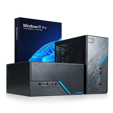 Greed® Nano Plus - High End Mini PC mit Intel i5 10400 - Silent Multimedia Computer