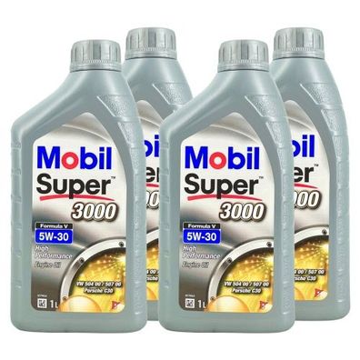 Mobil Super 3000 Formula V 5W-30 4x1 Liter