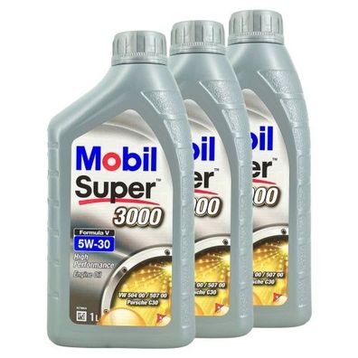 Mobil Super 3000 Formula V 5W-30 3x1 Liter