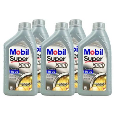 Mobil Super 3000 Formula V 5W-30 5x1 Liter