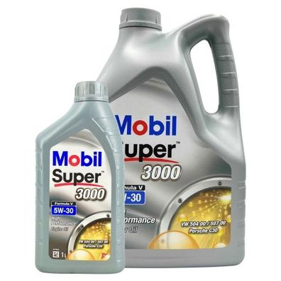 Mobil Super 3000 Formula V 5W-30 5 + 1 Liter