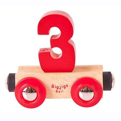 Buchstabenzug bunt Zahl "3"