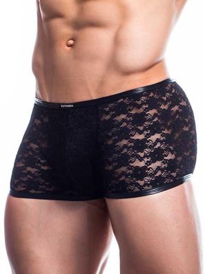 Cut4Men Trunk L4CE Underwear Black Leather