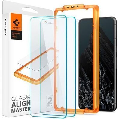 Spigen ALM Glas. tR Panzerglas fuer Google Pixel 8 Pro (2 Stueck)