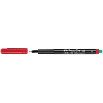 Faber Castell Marker Multimark permanent F 0,6 mm rot