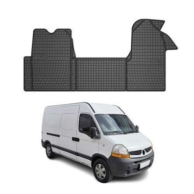 2003-2010 Renault Master Fußmatten Gummi Schwarz 3 tlg
