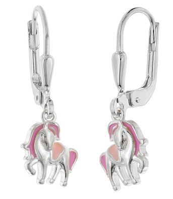 trendor Schmuck Kinder-Ohrringe Silber 925 Pferde-Ohrhänger 28499