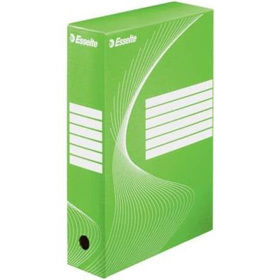 Esselte ArchivSchachtel DIN A4 Rückenbreite 8cm grün