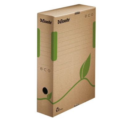 LEITZ Archiv Box ECO 80 mm Karton naturbraun