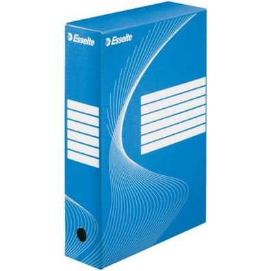 Esselte ArchivSchachtel DIN A4 Rückenbreite 8cm blau