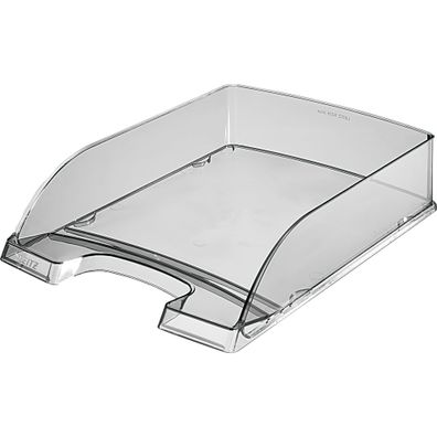 LEITZ 5226 Briefkorb Transparent Plus A4 Polystyrol grau