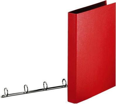 LEITZ Ringbuch A4 4 Ring 25mm rot Ringb. A4 4Ringmech. r 82333 25mm
