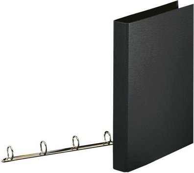 LEITZ Ringbuch A4 4Ring 25mm schwarz Ringb. A4 4Ringmech. sw 82337 25mm
