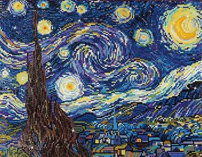 Diamond Dotz - Die Sternennacht, van Gogh