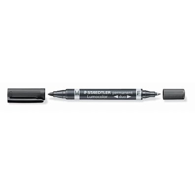 Staedtler Zweispitzmarker Lumocolor perm schw