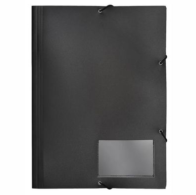 FSY Eckspanner-Sammelmappe, Standard, schwarz, 1 Stück