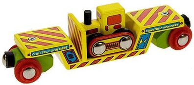 Tieflader Waggon mit Blulldozer
