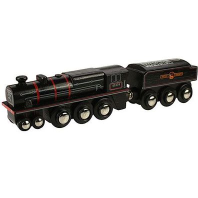 Lok mit Tender Black 5