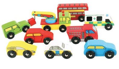 Großes Fahrzeugset mit 9 Teilen