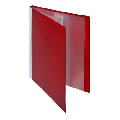 FSY Sichtbuch, 20 Hüllen, Rückentasche, A4, PP, neutral, rot, 1 Stück