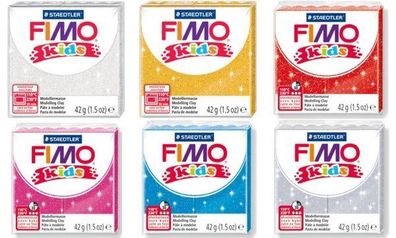 Staedtler Mod. masse Fimo kids glitter silber