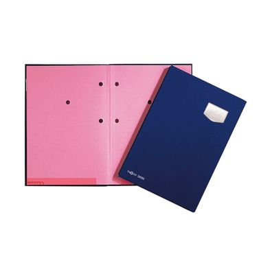 Pagna Unterschriftsmappe DE LUXE Kunststoff 10 Fächer blau