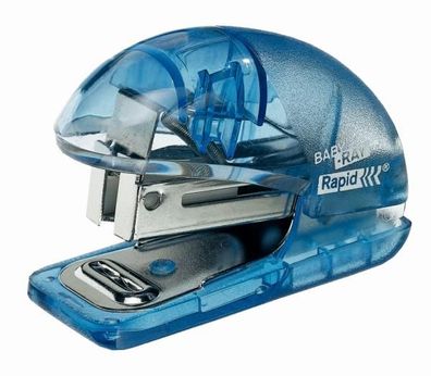 Rapid Heftgerät Mini Fashion h. blau Praktischer kompakter Minihefter aus Ku