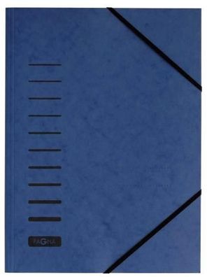 Pagna Spannmappe A4 Eckspanngummi blau