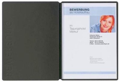 Pagna Bewerbungsmappe Solo Classic 2tlg. schwarz