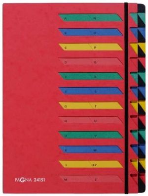 Pagna Deskorganizer Classic 24 Fächer A-Z rot