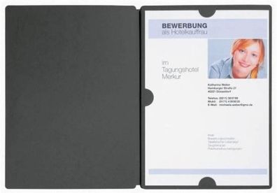 Pagna Bewerbungsmappe Spirit Basic 3tlg. schwarz