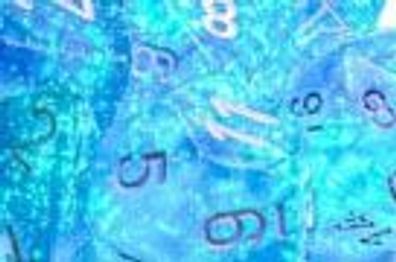 Borealis 12mm d6 Sky Blue/white Luminary Dice Block (36 dice)