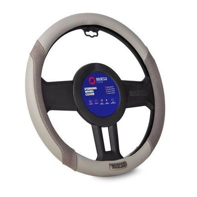 SPARCO Lenkradbezüge Lenkradschoner Lenkradschutz Grau Kunstleder Suede