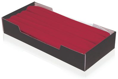 Wiedemann 203039056 Spitzkerzen - Ø25 mm, Höhe 250 mm, altrot