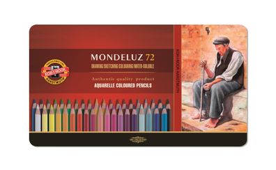 KOH Buntstifte Aquarell Mondeluz 72er Metalletui