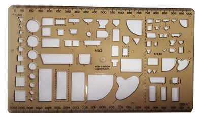 KOH Schablone - Sanitärtechnik 1:50 / 1:100