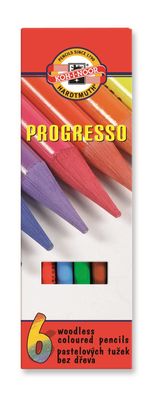 KOH Vollminenfarbstifte Progresso Schul 6er Pappetui