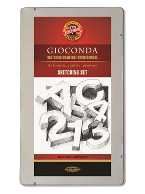 KOH Künstler - Set 8 teilig Gioconda Sketching Metalletui