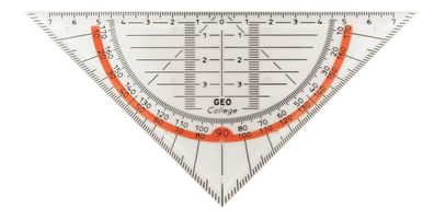 Aristo College Geometrie Dreieck 16 cm ohne Griff, Facette, Tuschenoppen