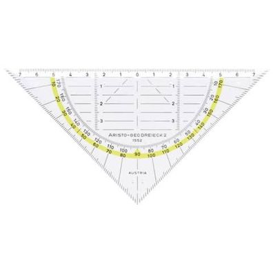 Aristo Geodreieck 16 cm mit Facette und Tuschenoppen