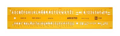 Aristo Schriftschablone gerade 5 mm ISO 3098-1/DIN 6776 H-Profil, Typ B