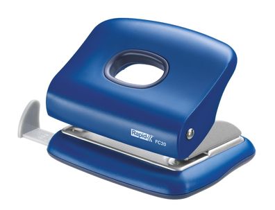 Rapid Bürolocher FC20 Kunststoff/Metall 20Blatt blau